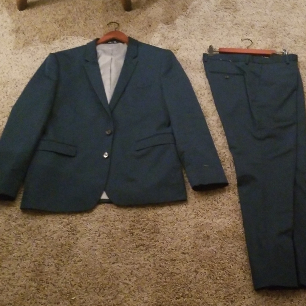 Mens teal suit